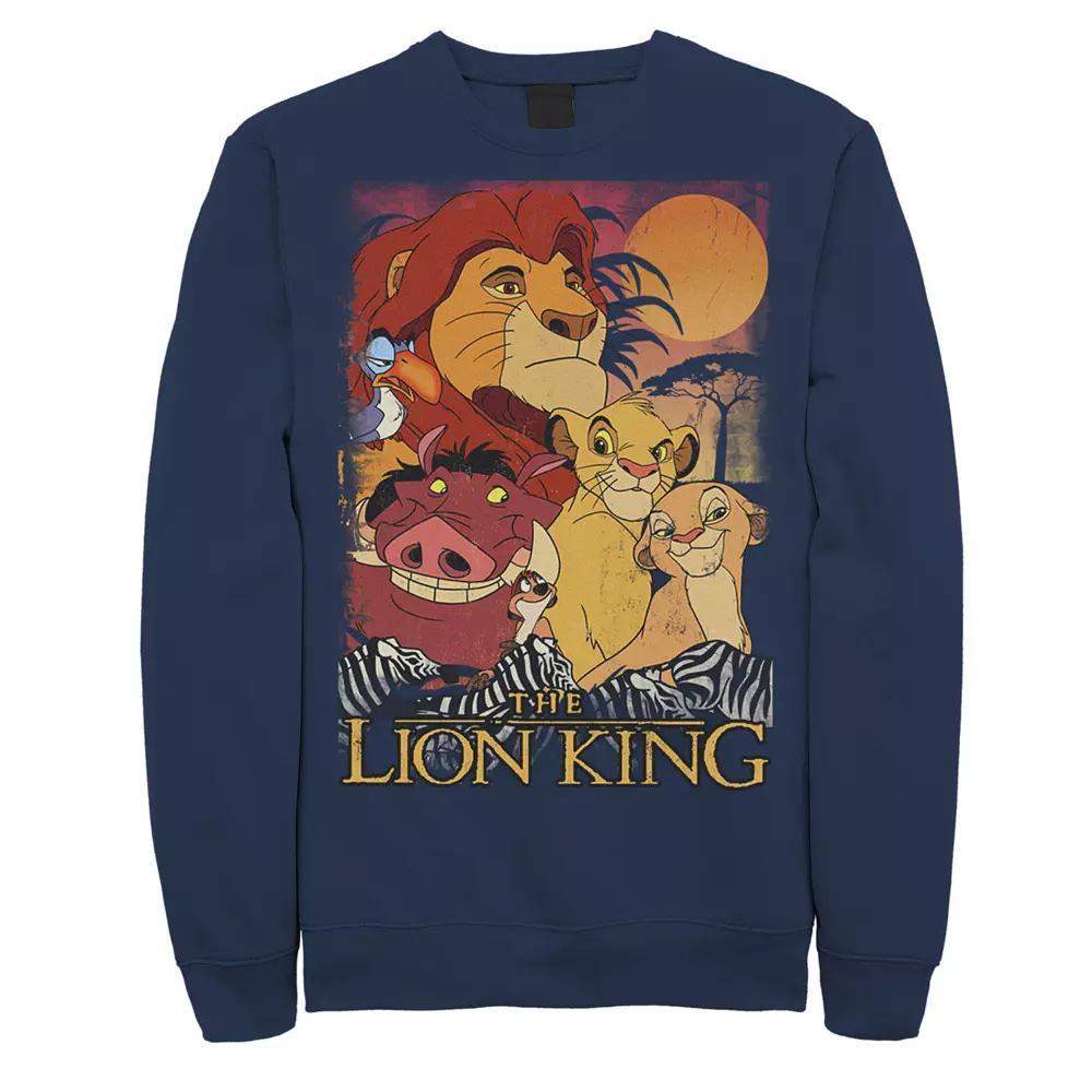 Disney's The Lion King Men's Happy Group Sweatshirt, Size: 3XL, Black Product Image