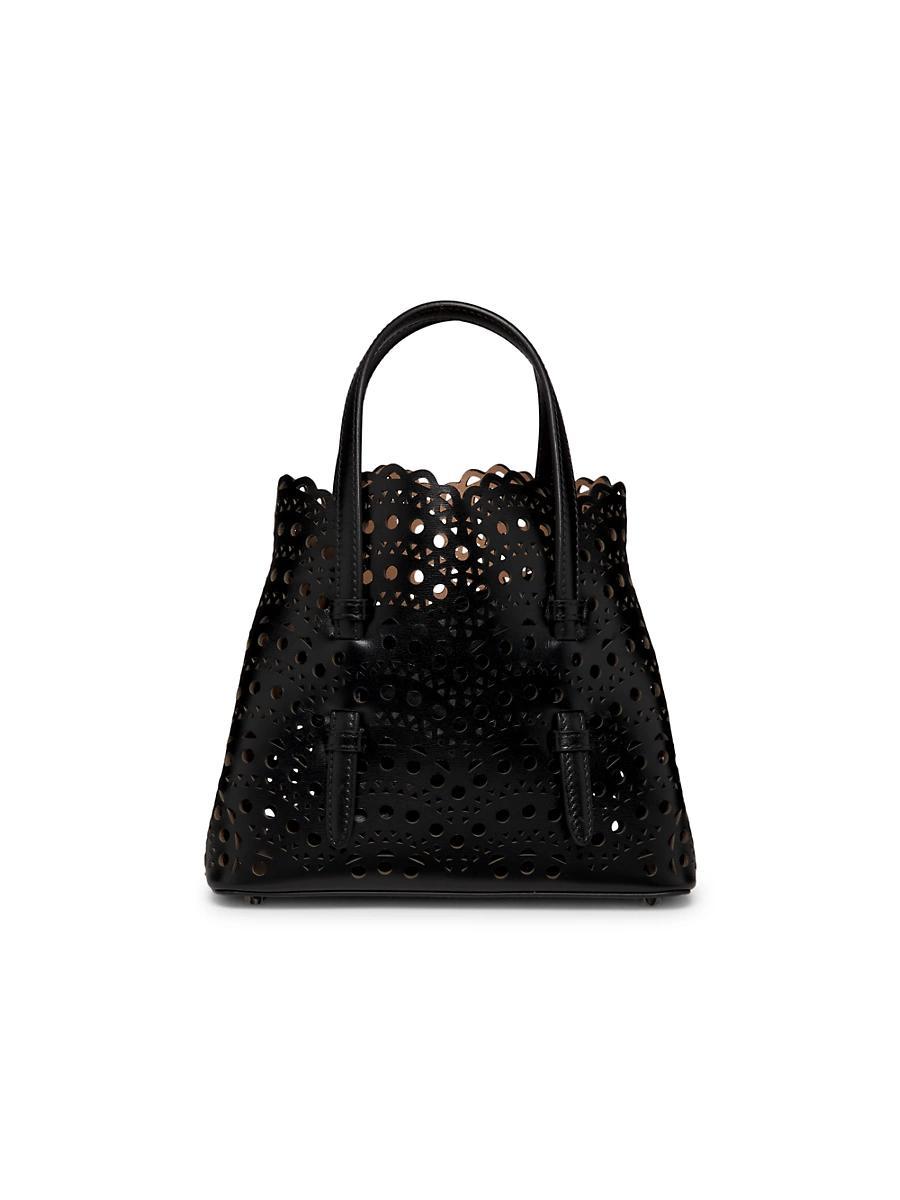 Womens Mini Mina Perforated Leather Top Handle Bag Product Image