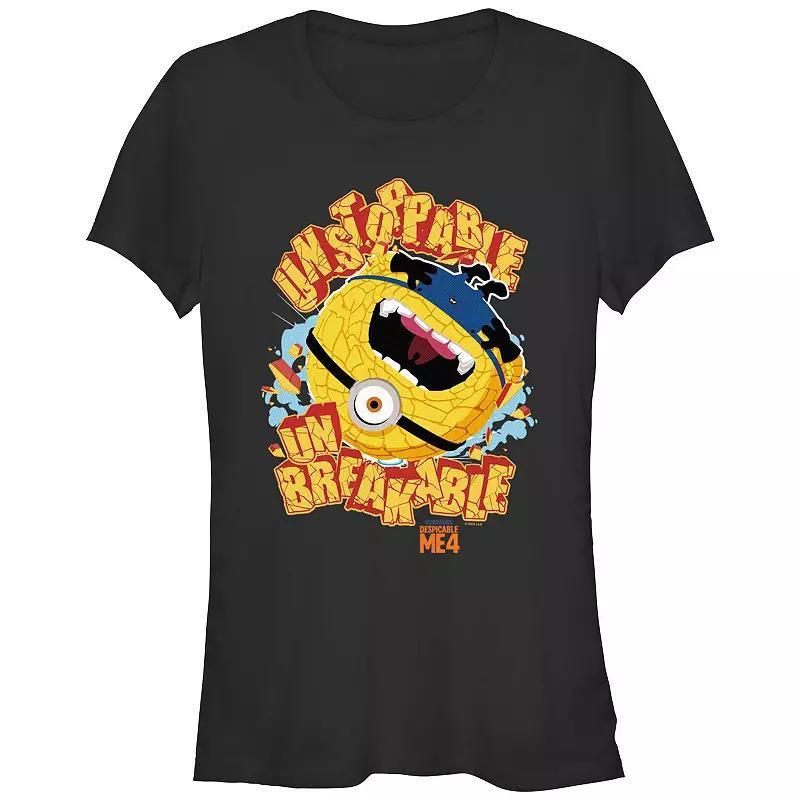 Juniors' Despicable Me 4 Minions Unstoppable Graphic Tee, Girl's, Size: Large, Black Product Image