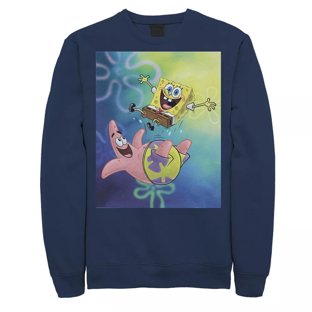Men's Nickelodeon Spongebob Squarepants Patricks Star Best Buddies Graphic Fleece Pullover, Size: Large, Black Product Image