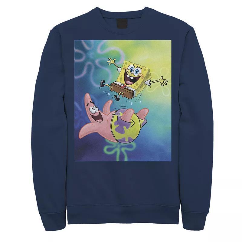 Men's Nickelodeon Spongebob Squarepants Patricks Star Best Buddies Graphic Fleece Pullover, Size: Large, Black Product Image