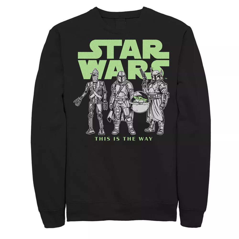 Men's Star Wars Logo Lineup Sweatshirt, Size: XXL, Black Product Image