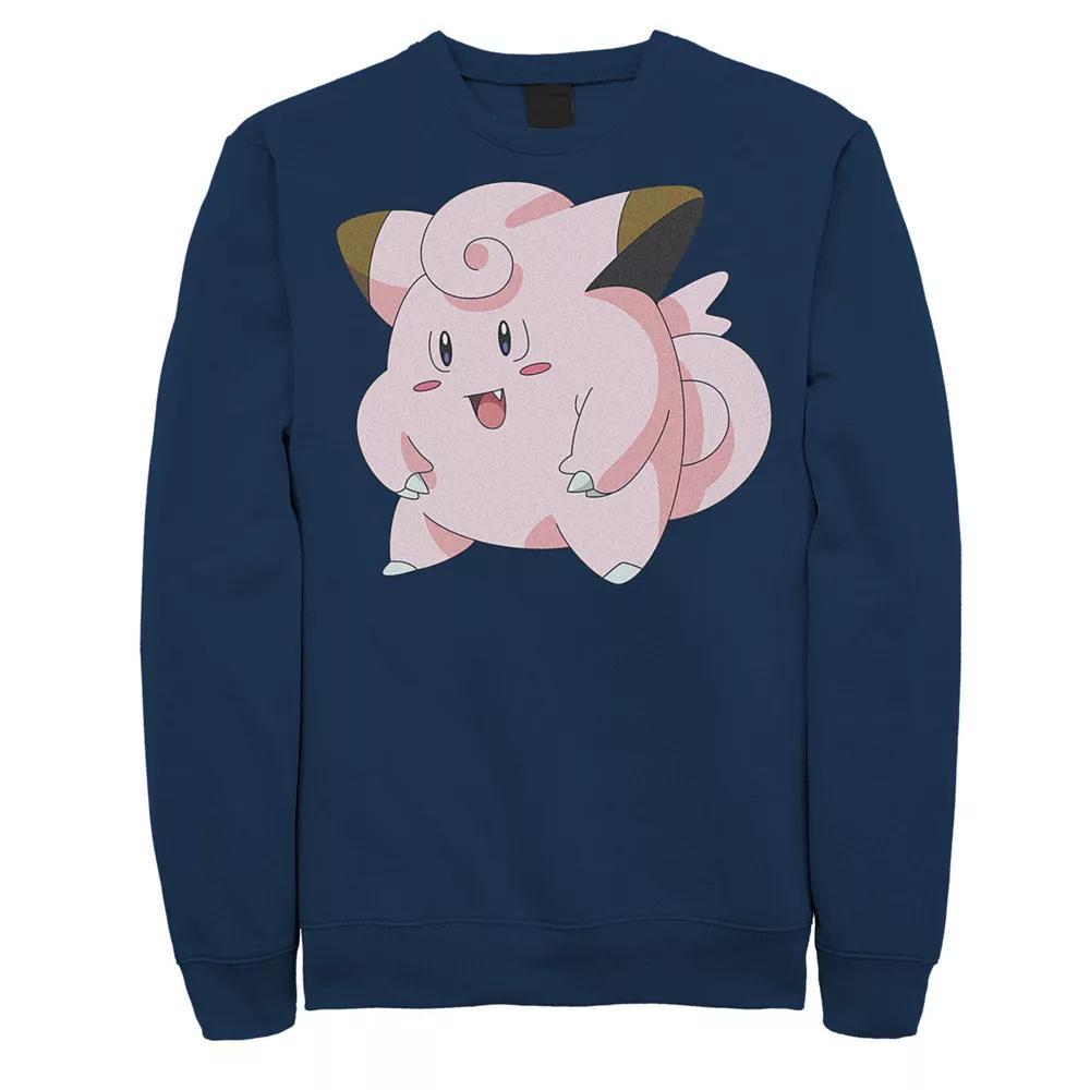 Big & Tall Pokemon Happy Pink Clefairy Profile Sweatshirt, Men's, Size: 3XB, Black Product Image