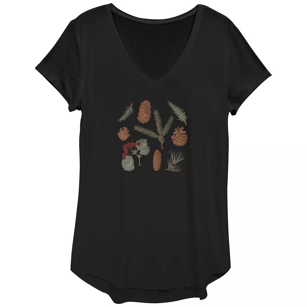 Juniors' Yellowstone Est. 1886 V-Neck Graphic Tee, Girl's, Size: XS, Black Product Image
