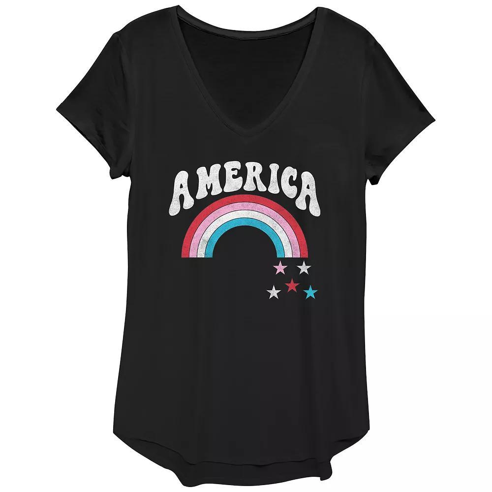 Womens Captain America Legendary Mom Graphic Tee Product Image