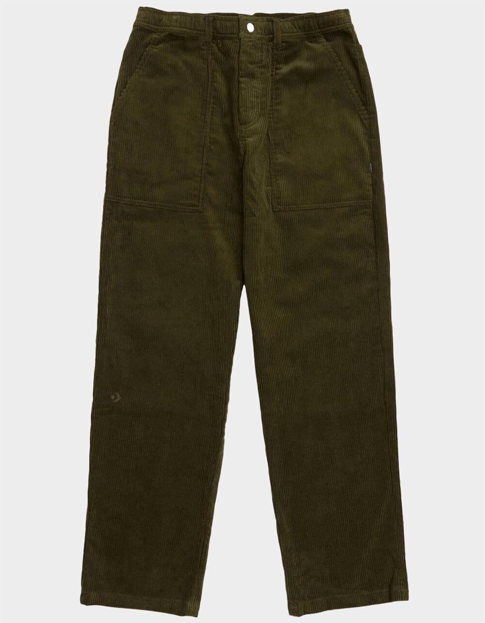 CONVERSE Harbor Mens Corduroy Cargo Pants - OLIVE Product Image