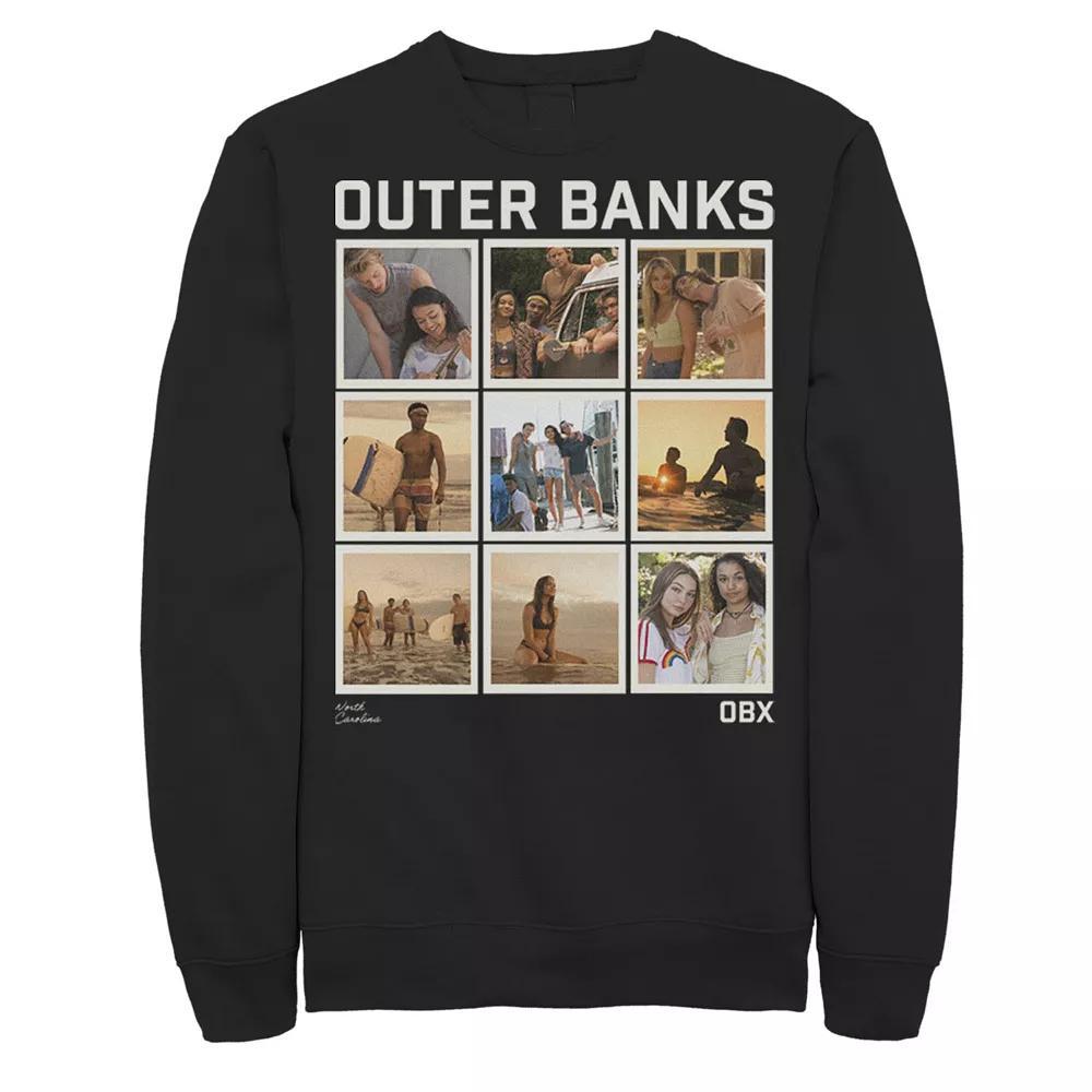 Men's Outer Banks Portrait Panels Sweatshirt, Boy's, Size: XL, Black Product Image