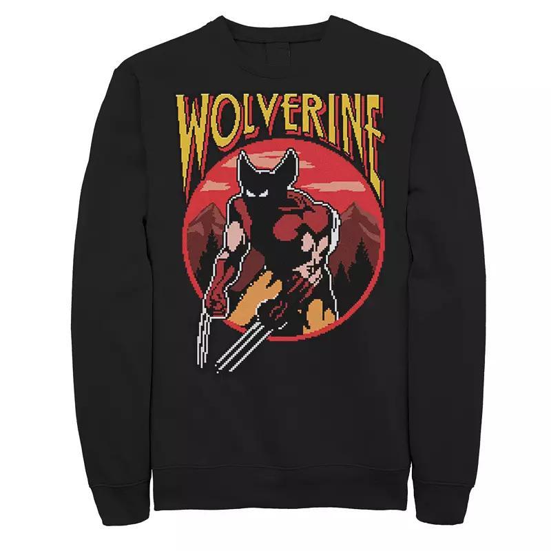 Men's Marvel Candy Hearts Valentines Day Sweatshirt, Size: Large, Red Product Image