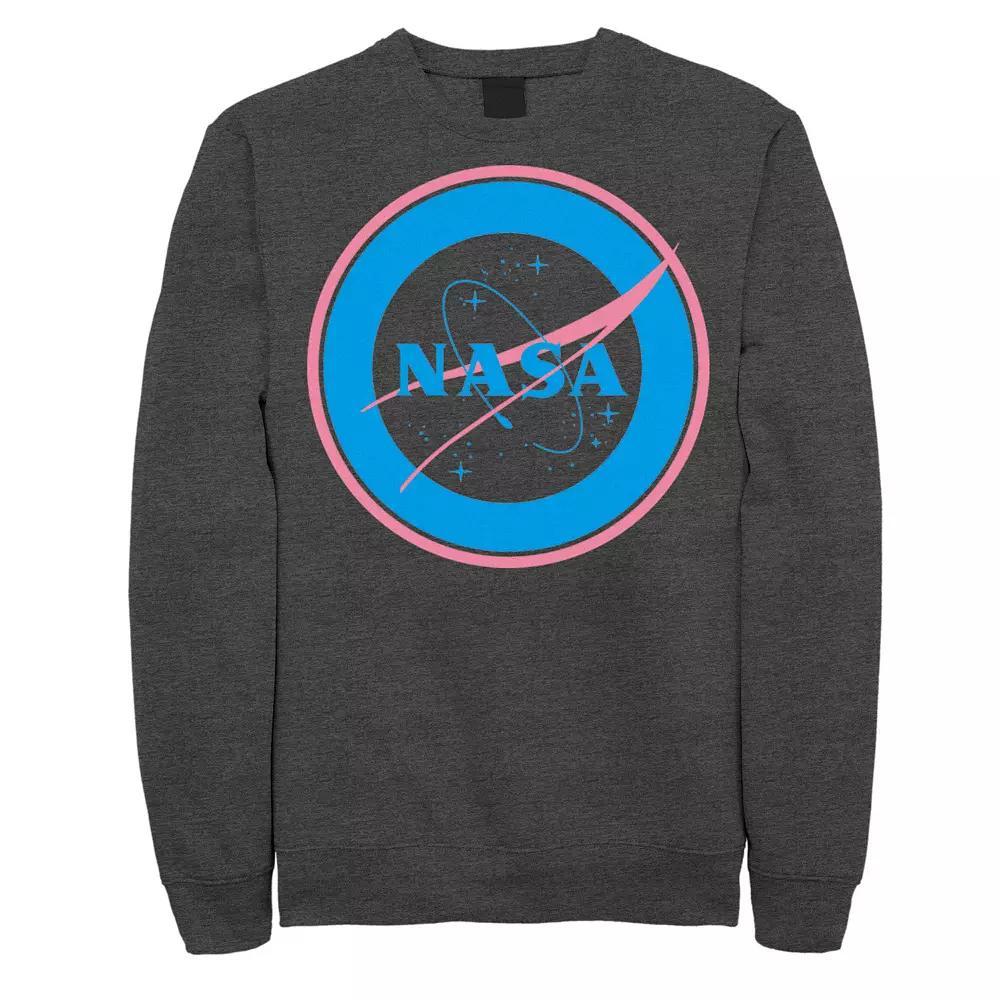 Men's NASA Vibrant Circle Space Logo Sweatshirt, Size: Medium, Grey Heather Product Image