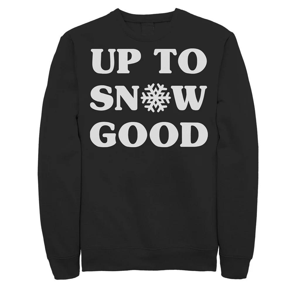 Mens Up To Snow Good Snowflake Christmas Sweater Product Image