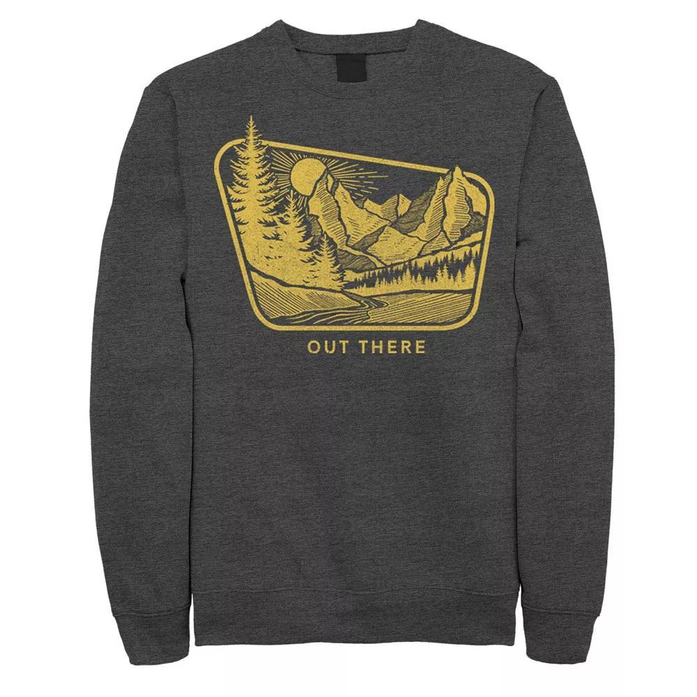 Men's Fifth Sun Out There Mountains And River Sweatshirt, Size: XL, Grey Heather Product Image