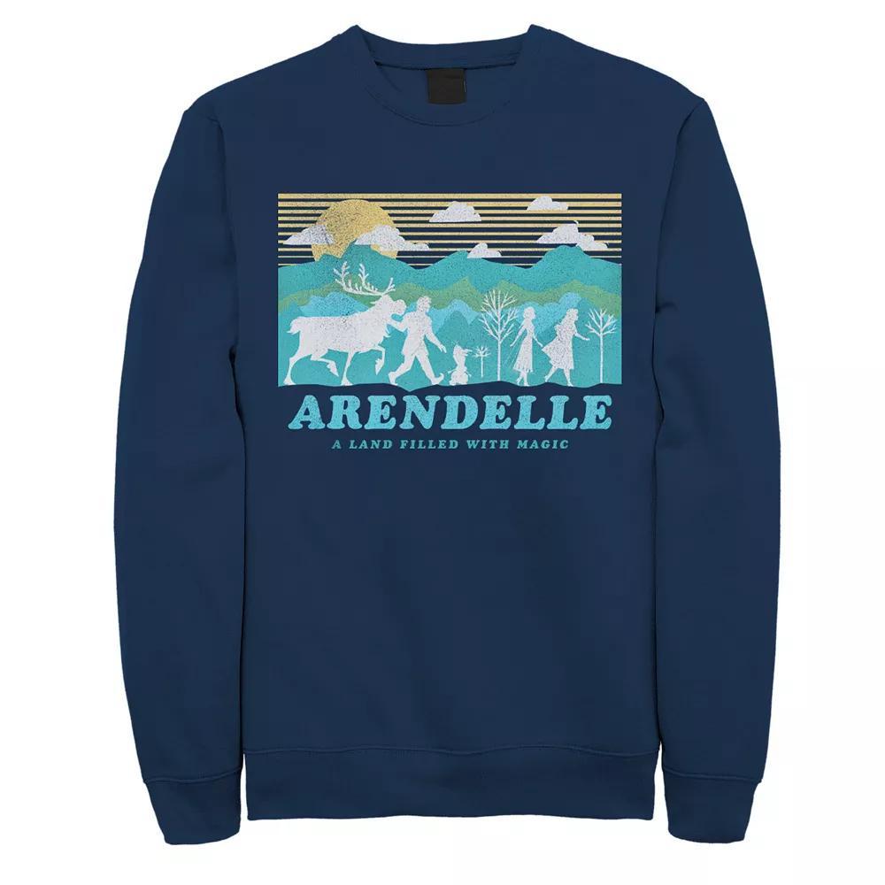 Men's Frozen 2 Arendelle Silhouette Sweatshirt, Size: Small, Blue Product Image