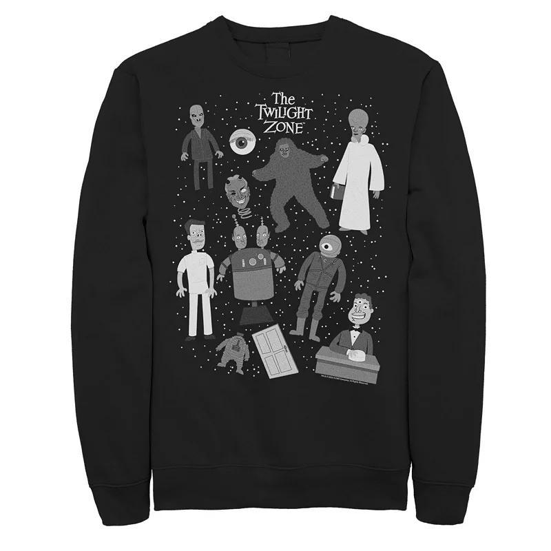 Men's The Twilight Zone Creatures Sweatshirt, Size: Small, Black Product Image