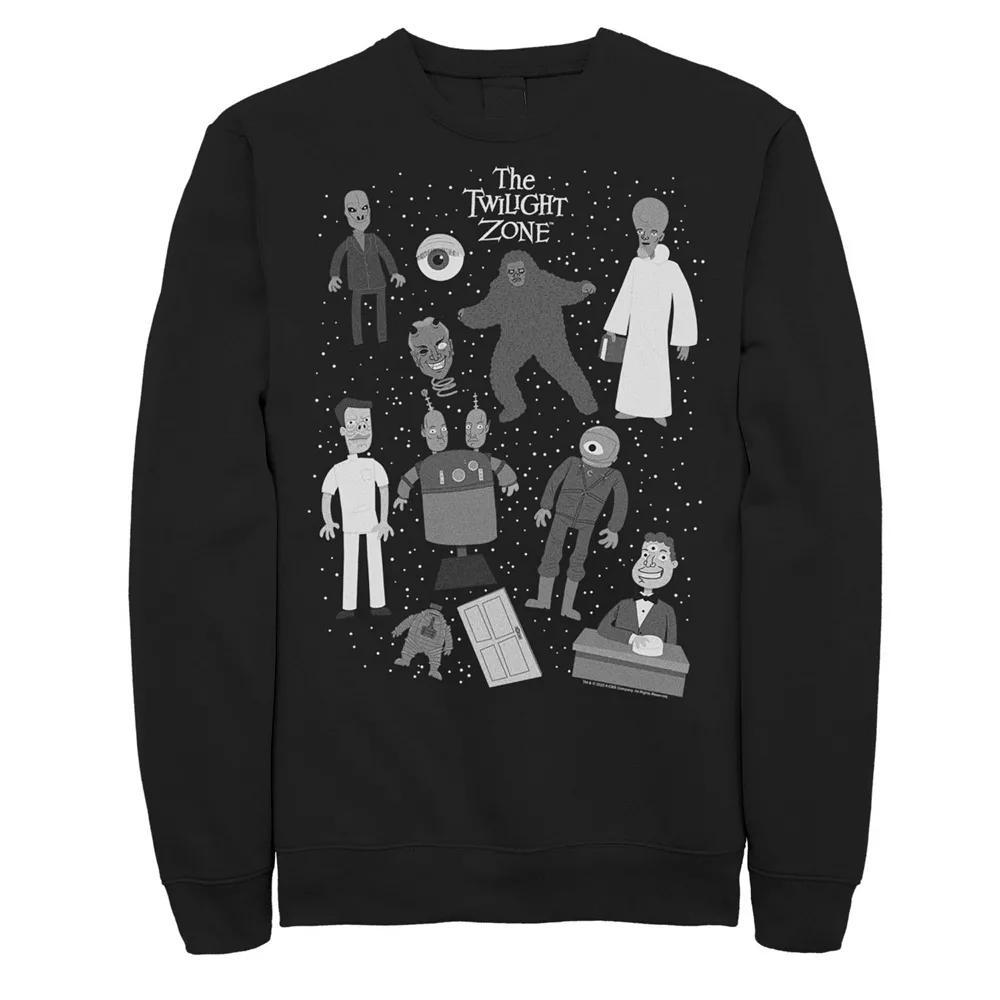 Men's The Twilight Zone Creatures Sweatshirt, Size: Small, Black Product Image