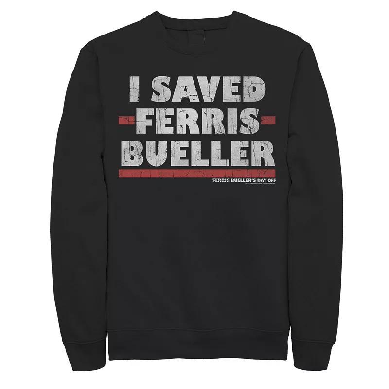Men's I Saved Ferris Bueller Sweatshirt, Size: Small, Black Product Image