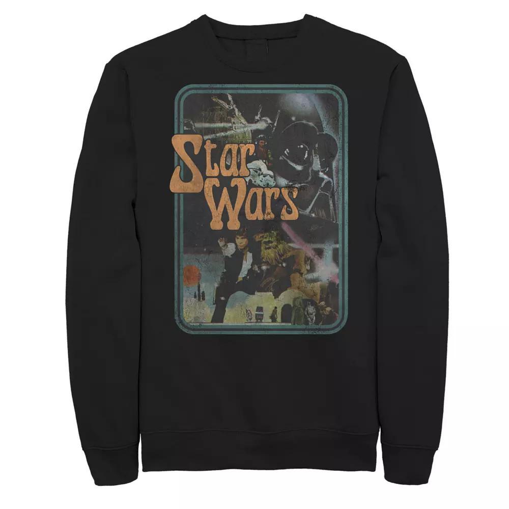 Men's Cartoon Network Adventure Time Finn The Hero Sweatshirt, Size: Large, Black Product Image