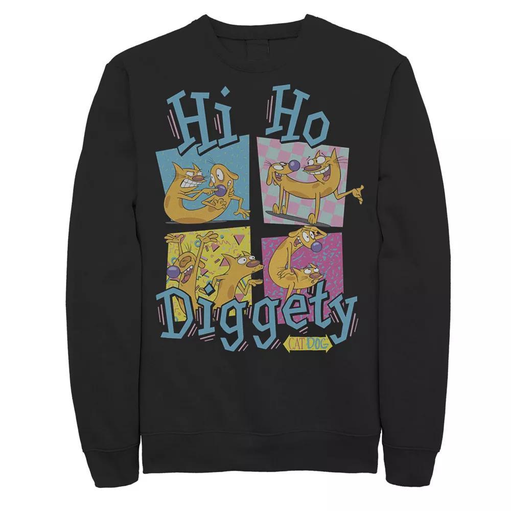 Men's House Of The Dragon Targaryen VS Hightower Fleece Sweatshirt, Size: XL, Black Product Image