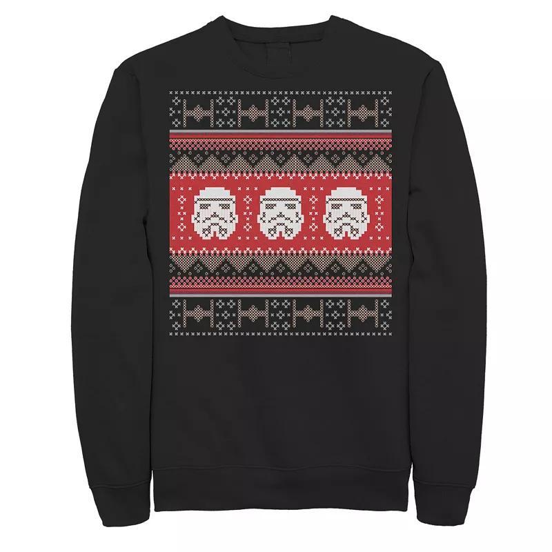 Mens Star Wars Trooper Tie Fighter Ugly Christmas Sweatshirt, Men's, Size: Small, Red Product Image