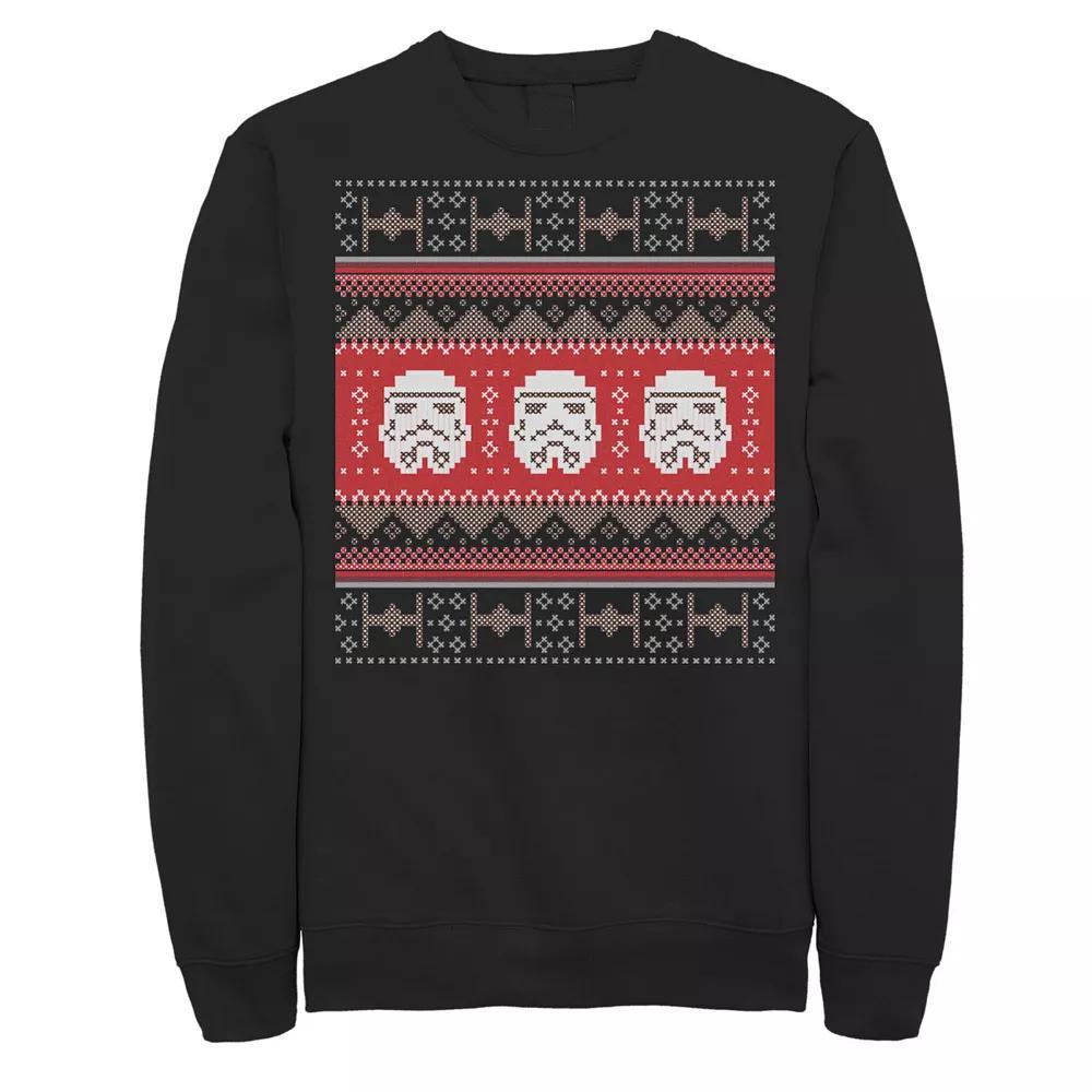 Mens Star Wars Trooper Tie Fighter Ugly Christmas Sweatshirt, Men's, Size: Small, Red Product Image