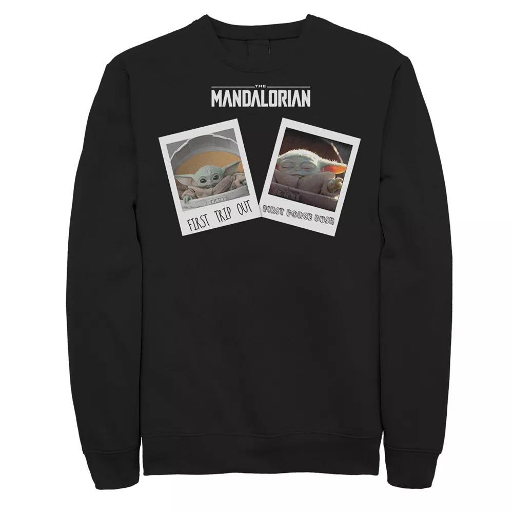 Mens Star Wars The Mandalorian The Child Photo Memories Sweatshirt Grey Heather Product Image