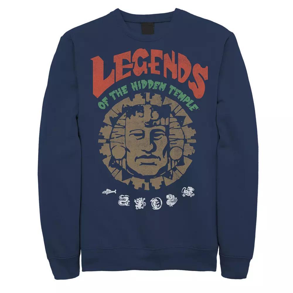 Men's Nickelodeon Legends Of The Hidden Temple Vintage Poster Fleece, Size: XL, Black Product Image