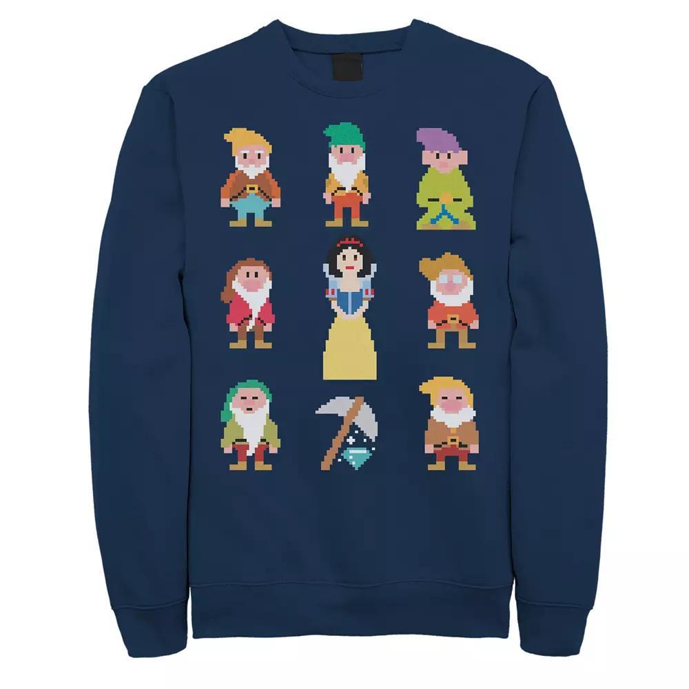Men's Disney's Snow White Pixel Sweatshirt, Size: Medium, Blue Product Image