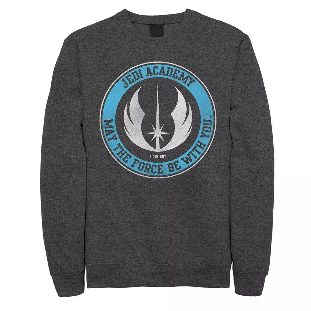 Men's Star Wars Jedi Academy Est 4019 Logo Fleece, Size: XXL, Grey Heather Product Image