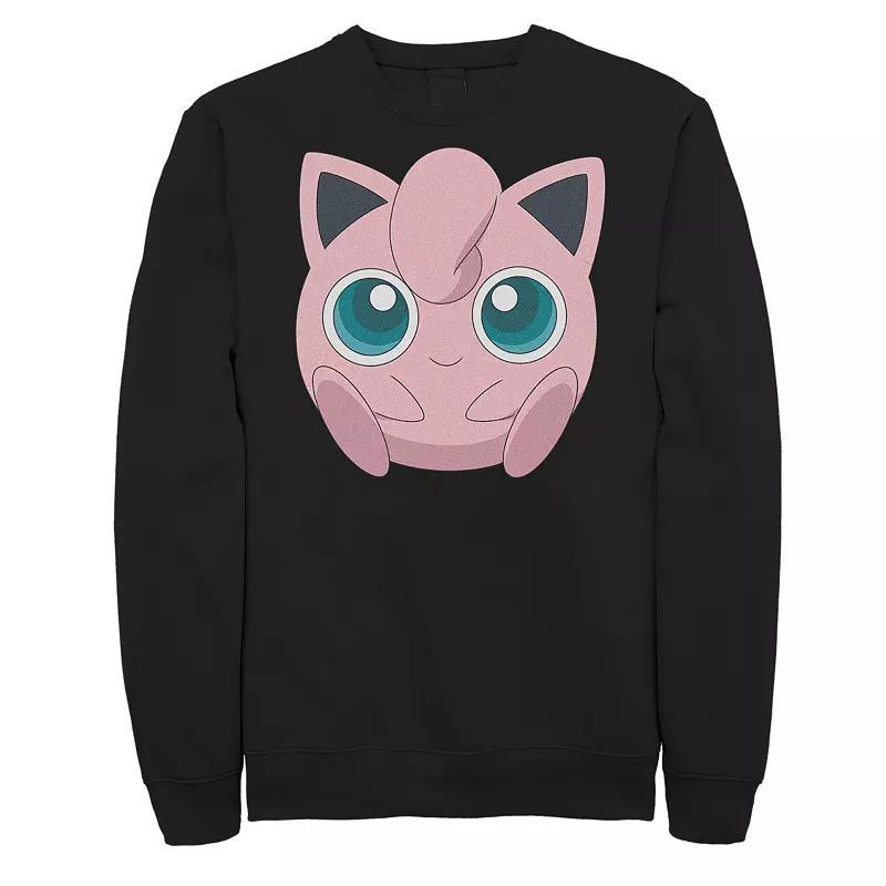 Big & Tall Pokemon Jigglypuff Big FaceSweatshirt, Men's, Size: XL Tall, Black Product Image