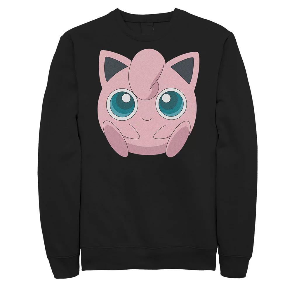 Big & Tall Pokemon Jigglypuff Big FaceSweatshirt, Men's, Size: XL Tall, Black Product Image