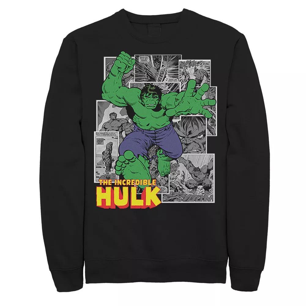 Men's Marvel Vintage Hulk Sweatshirt, Size: XXL, Black Product Image
