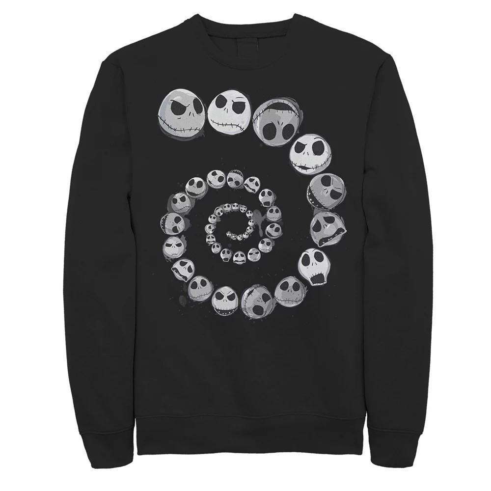 Disney's The Nightmare Before Christmas Jack Emotional Spiral Men's Sweatshirt, Size: Medium, Black Product Image