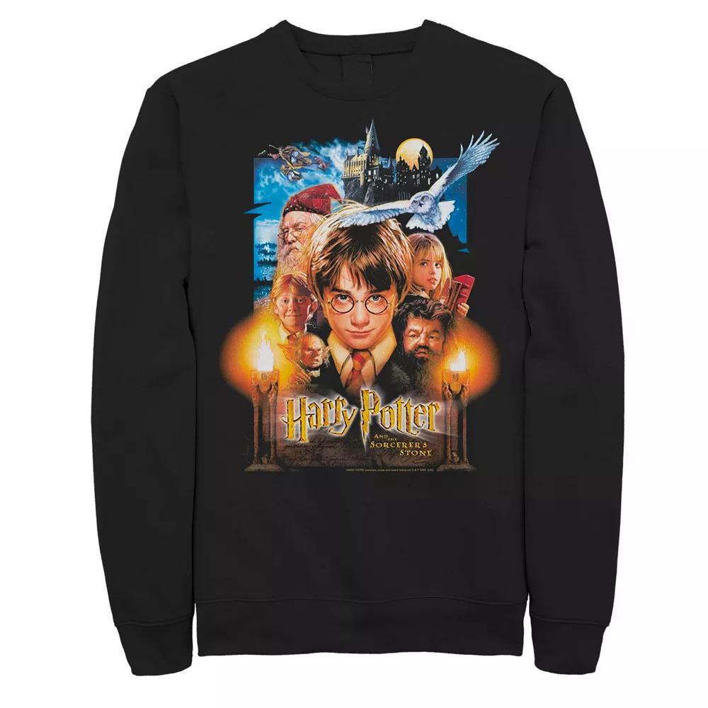 Men's Harry Potter And The Sorcerer's Stone Poster Sweatshirt, Size: Medium, Black Product Image