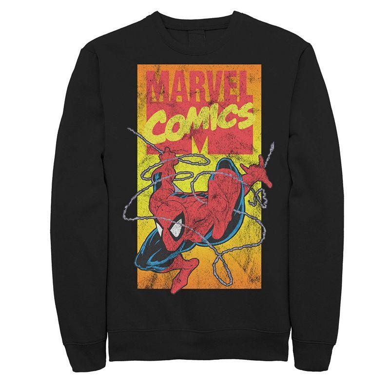 Mens Marvel Comics Spider-Man Action Shot Sweatshirt Product Image