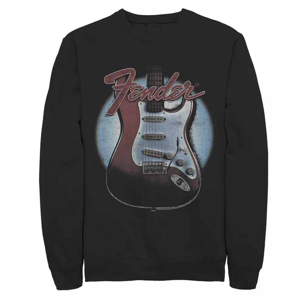 Men's Fender Guitar Lockup Vintage Sweatshirt, Size: XXL, Black Product Image