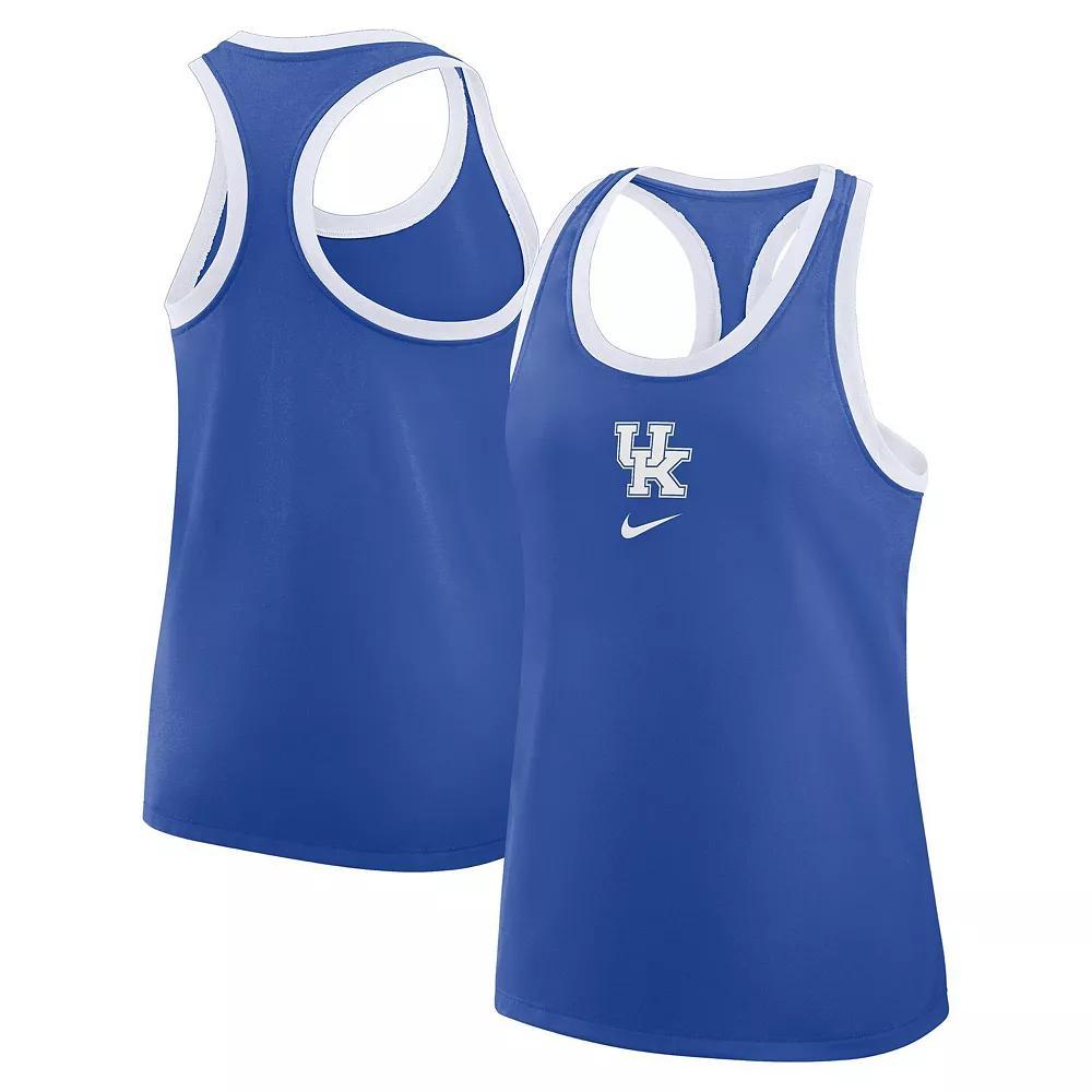 Women's Nike Royal Kentucky Wildcats Primetime Tri-Blend Racerback Tank Top, Size: XL, Blue Product Image