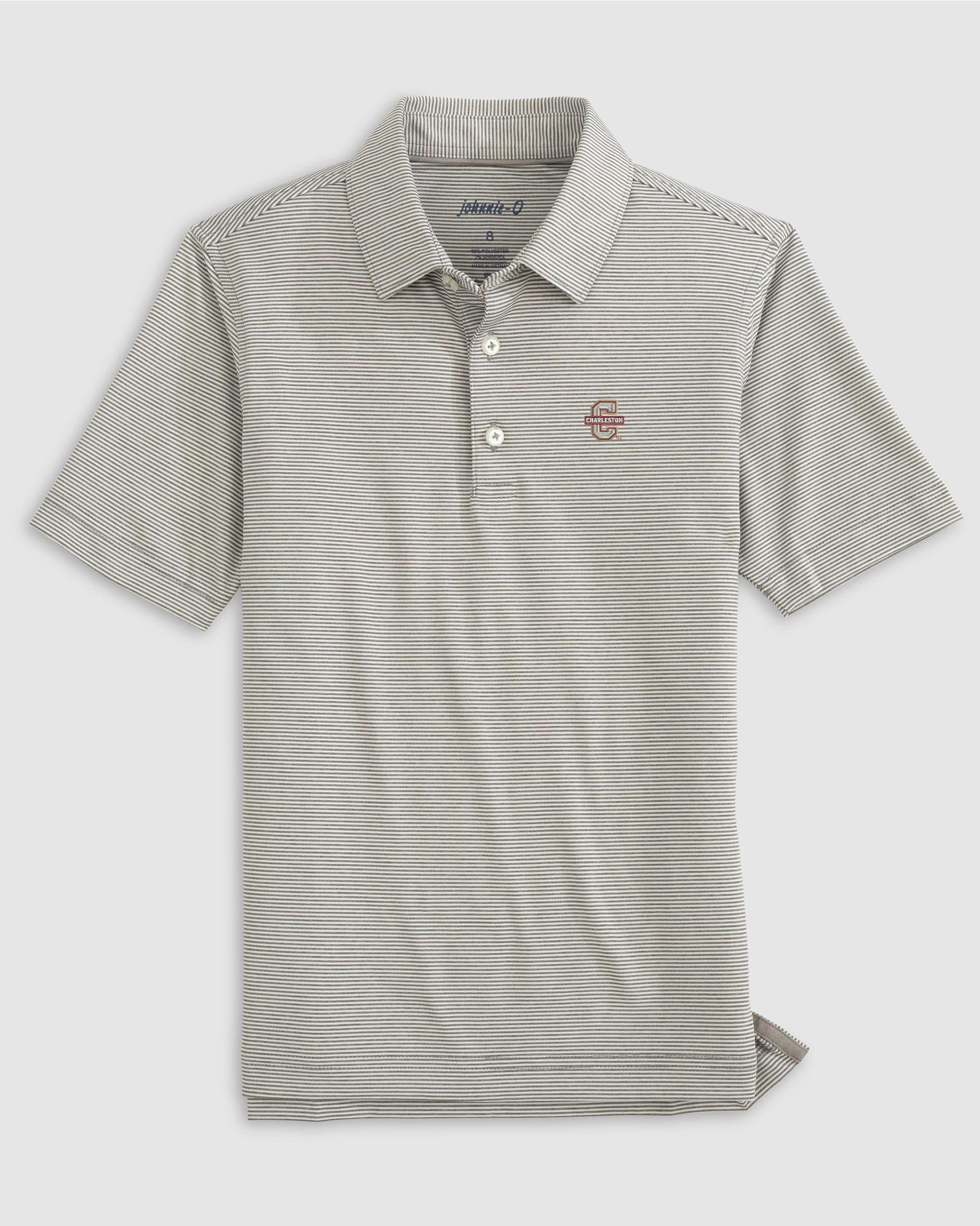 johnnie-O Denver Lyndonn Jr. Striped Jersey Performance Polo Product Image