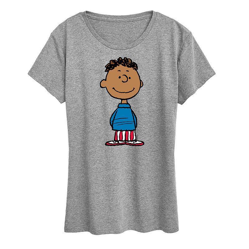 Womens Peanuts Franklin American Flag Graphic Tee Product Image
