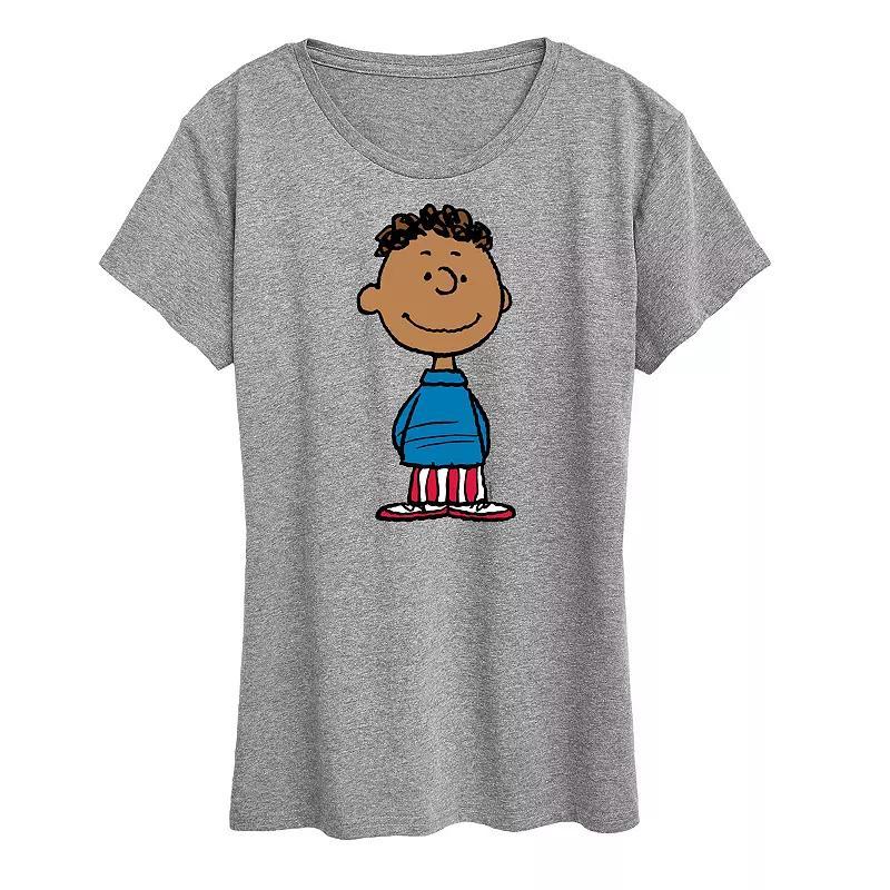 Womens Peanuts Franklin American Flag Graphic Tee Product Image