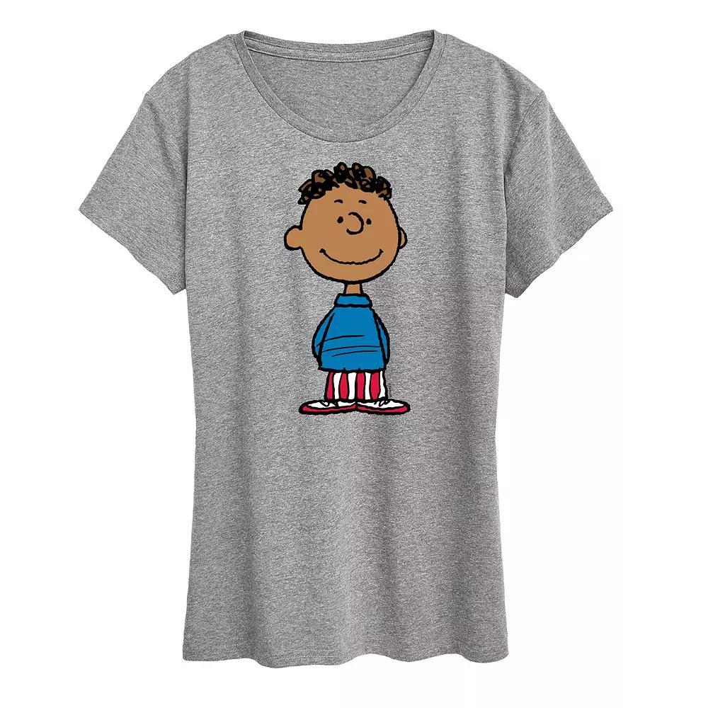 Womens Peanuts Franklin American Flag Graphic Tee Product Image