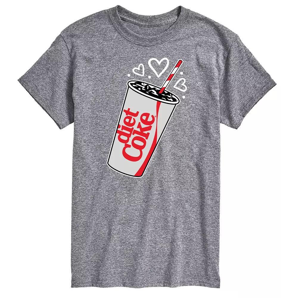 Mens Diet Coke Heart Bubbles Graphic Tee Product Image