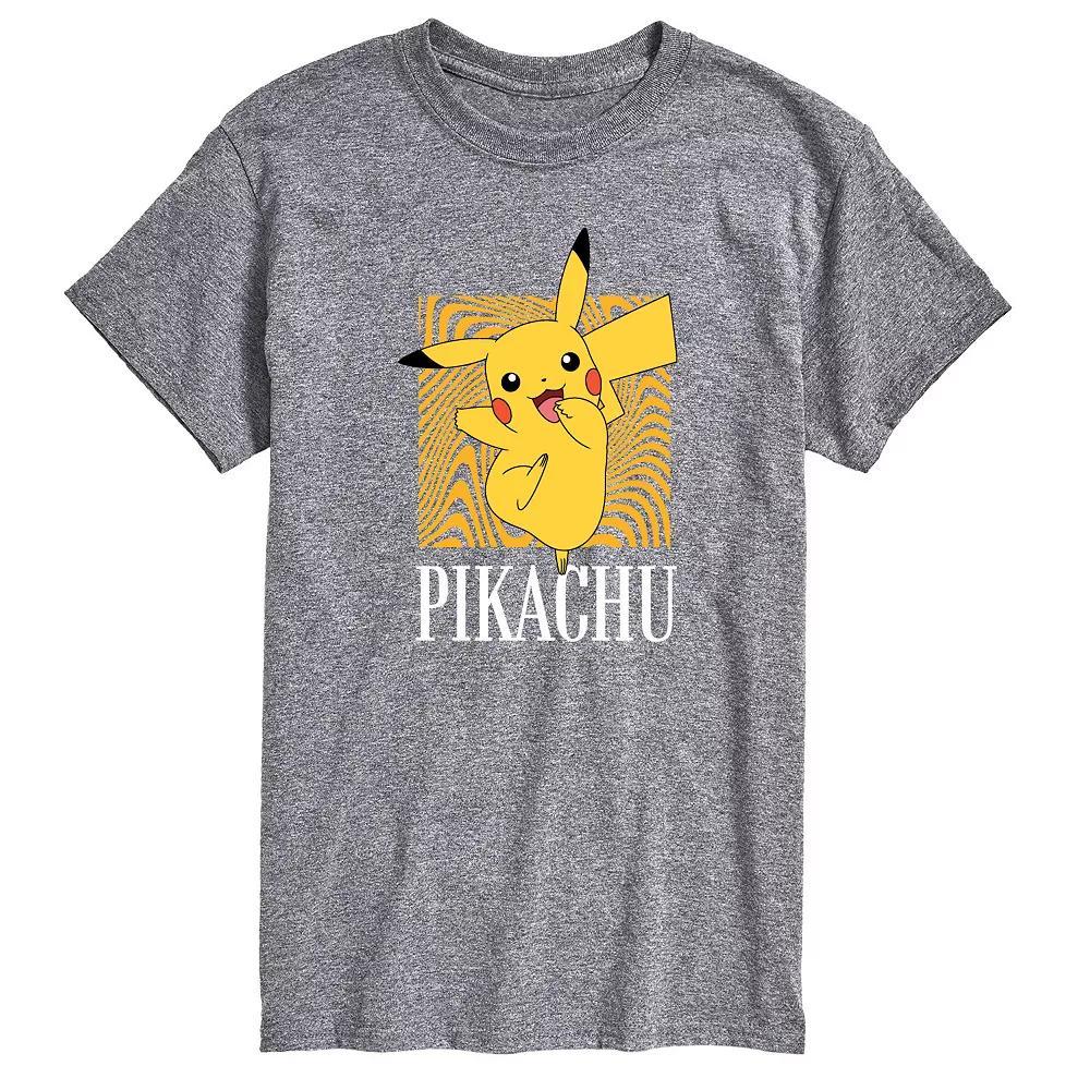 Men's Pokemon Pikachu Abstract Tee, Size: XS, Grey Product Image