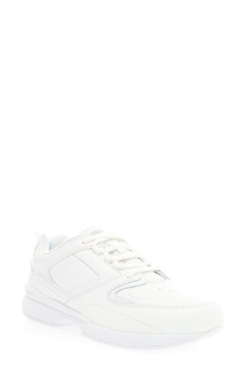 Propet Lifewalker Women's Leather Sport Sneakers, Size: 7.5 XW, White Product Image
