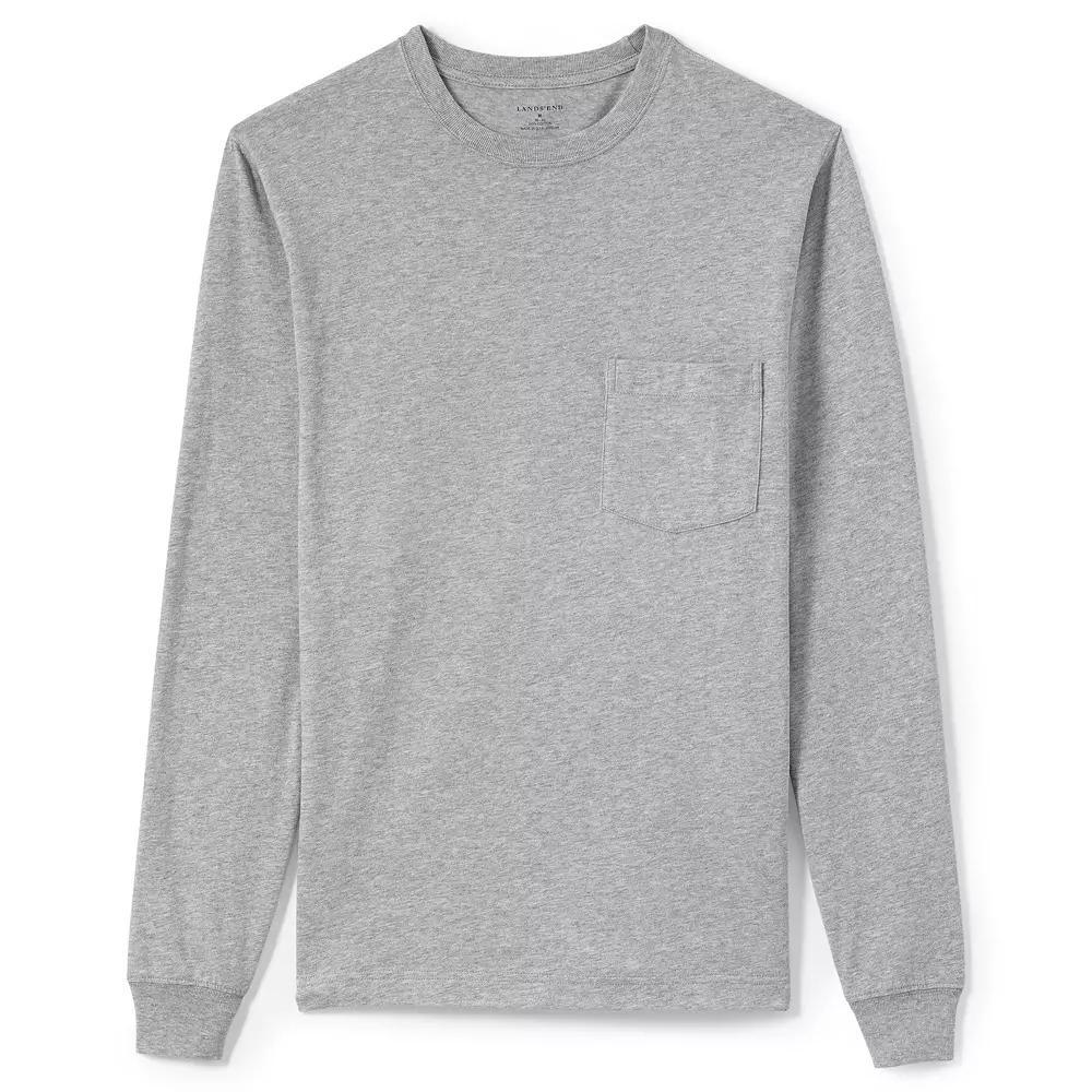 Men's Lands' End Super-T Pocket Tee, Size: Medium, Radiant Blue Product Image