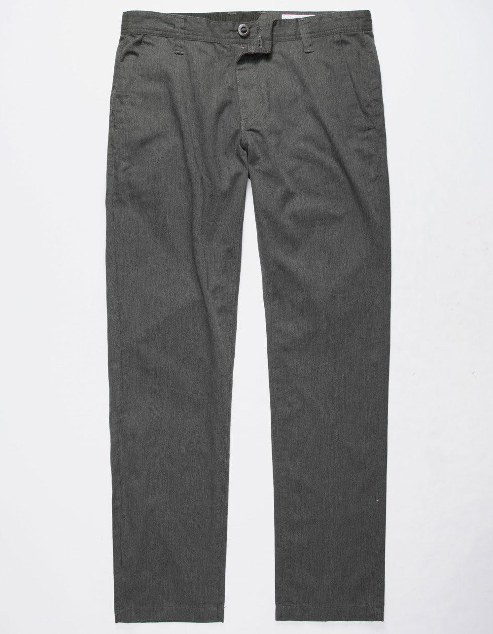 VOLCOM Frickin Drifter Slim Mens Chino Pants - CHARCOAL Product Image