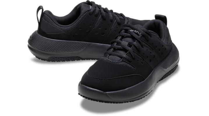 Crocs On The Clock Women's Work Sneakers, Size: 8, Black Product Image