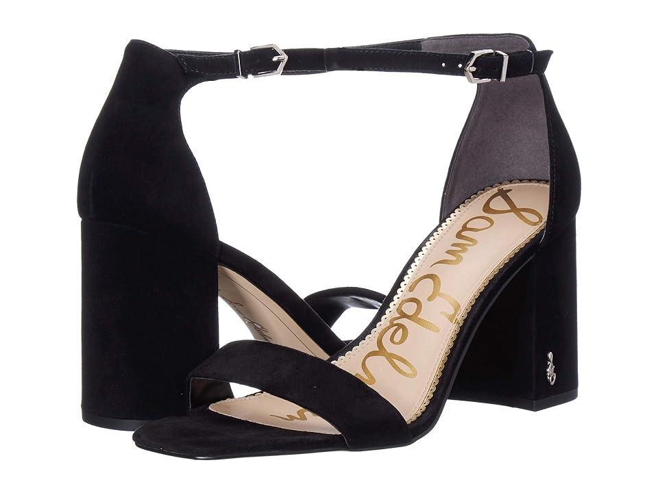 Sam Edelman Daniella Leather Ankle Strap Square Toe Dress Sandals Product Image