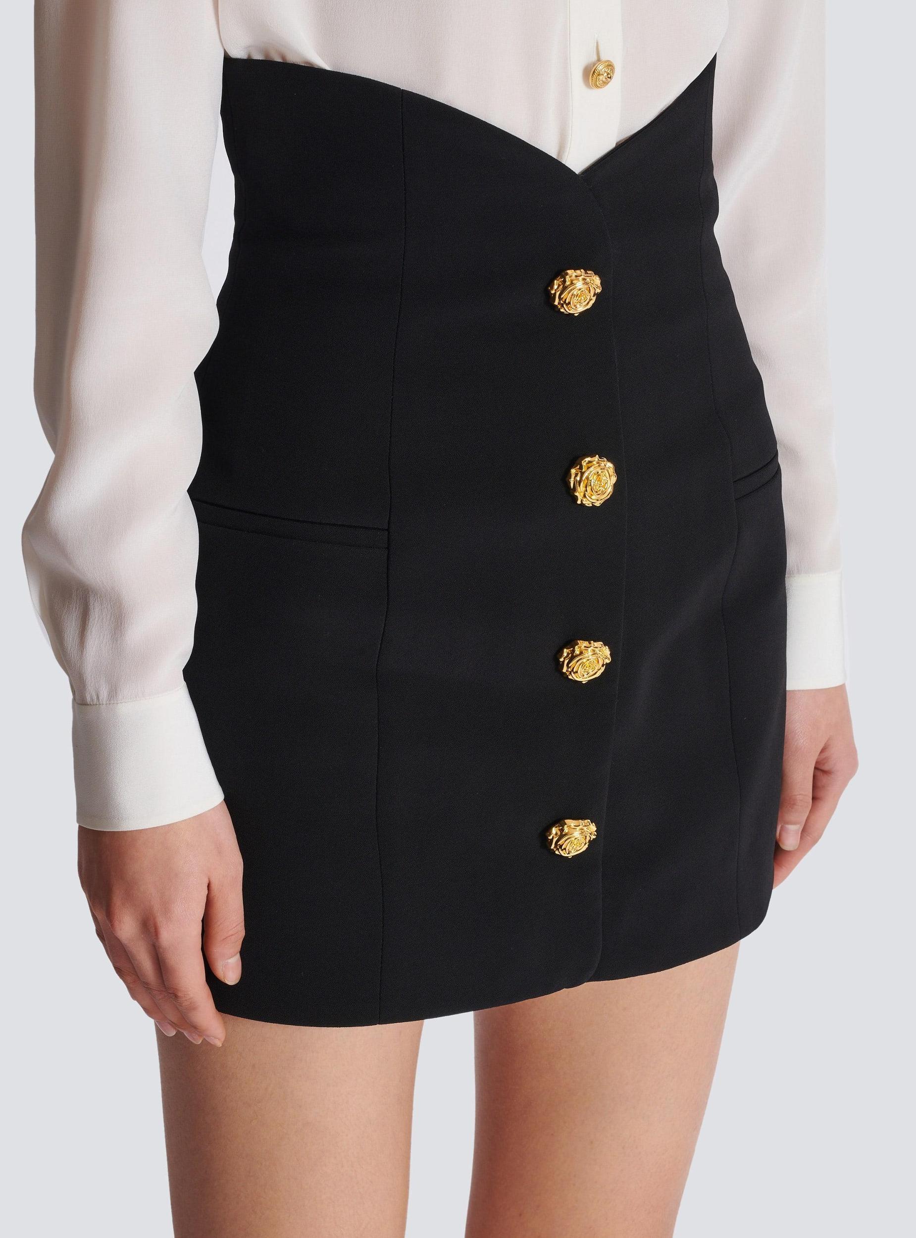 Flared double crepe tulip skirt Product Image