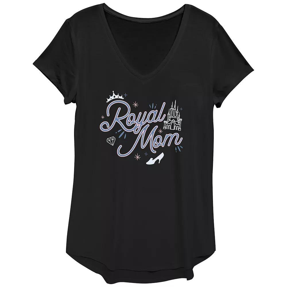 Disney's Cinderella Royal Mom Women's Graphic Tee, Size: XS, Black Product Image