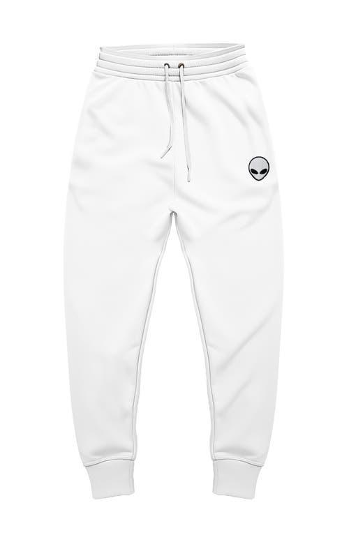 Dalix Mens Alien Midweight Fleece Jogger Pant in White at Nordstrom, Size Xx-Large Product Image