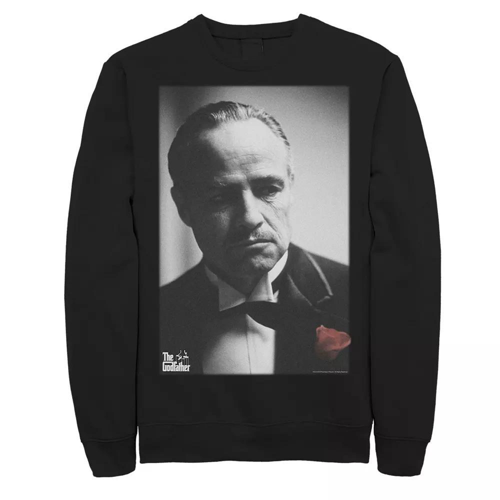Men's The Godfather Don Vito Corleone Poster Sweatshirt, Size: Large, Black Product Image